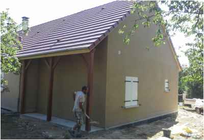 Construction d'un garage dans le prolongement de l'habitation existante